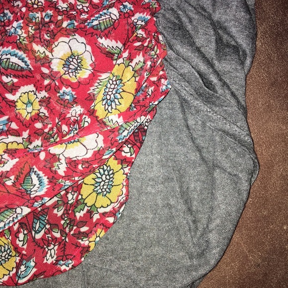 Anthropologie Tiny Floral Print Cap Sleeve Top - Picture 14 of 16